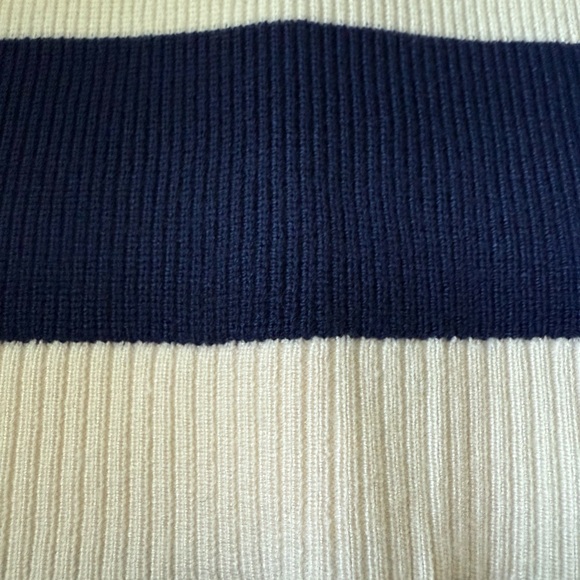 Zara Toddler Striped Navy and Cream Sweater Dress NWOT Size 4T - Picture 3 of 7